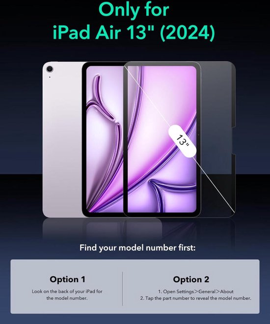ESR Paper Feel Apple IPad Air 13  24/25/26  Screen Protector Papier Gevoel 2 Pac