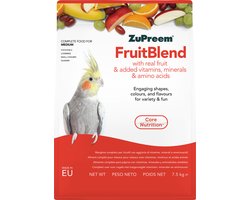 ZuPreem Fruitblend Medium 7.5kg - Papegaaienvoer- Parkietenvoer - Vogelvoer -