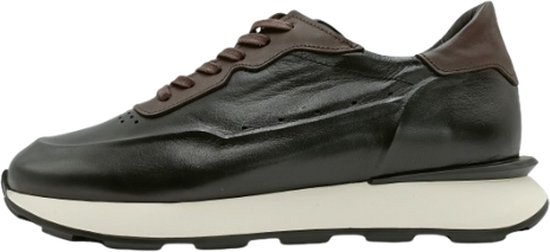 A Brand Footwear - Heren Schoenen - Heren Sneakers - Echt Leer - Bruin - Maat 44