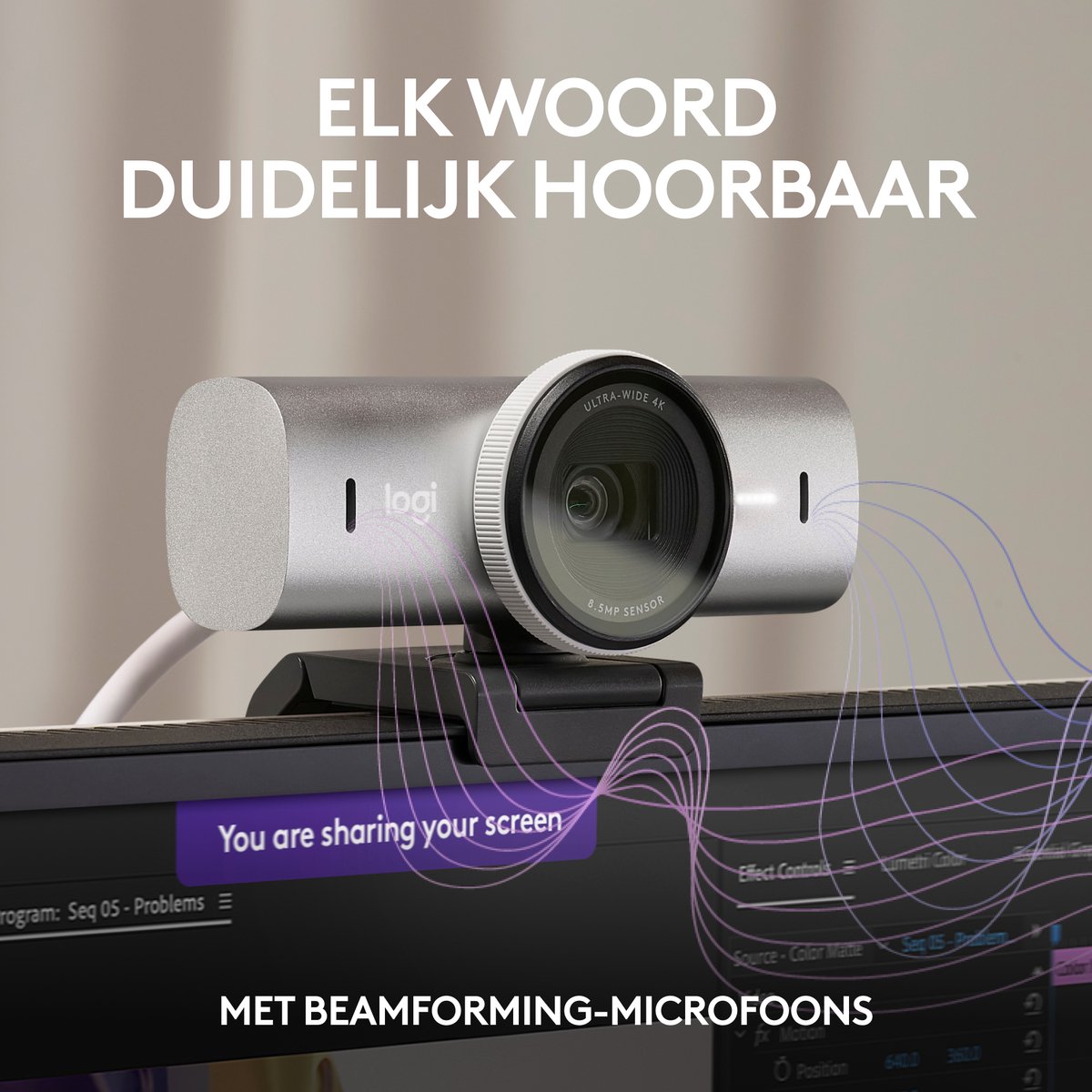 Logitech MX Brio: 4K webcam met 1080p/60fps en AI-belichting thumbnail 6