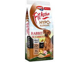 Fit Active Hypoallergenic Rabbit – Hondenbrokken met konijn zonder kip, rund en lam – Hypoallergeen hondenvoer voor gevoelige honden en gewichtsbeheersing – 15kg