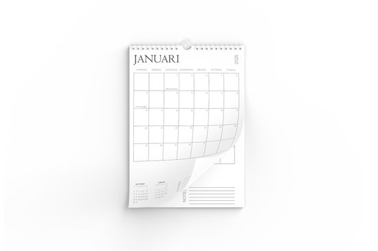 Foto: Staande kalender 2025 a3 enkelzijdig 190gms mat ecopapier