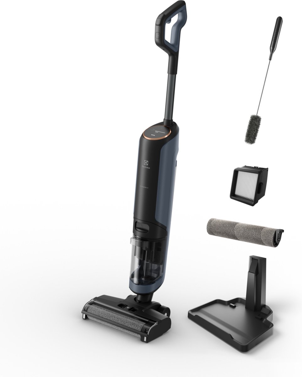 Electrolux EW81U3DB steelstofzuiger & elektrische bezem Verticale stofzuiger Batterij Accu Droog en nat EPA Zakloos Blauw