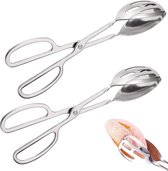 4 stuks gouden serveertangen, salade, keukentang, roestvrij staal, buffettang, voorgerecht, voedseltang, suiker, ijstang voor ijsemmer, koken, barbecue, steak, grillen, cocktail, theekransje (goud