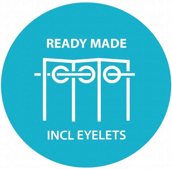 Larson - Rideau occultant tissé de luxe - Anneaux - Noir - 150 x 250 cm - Occultant et prêt à l'emploi