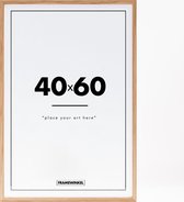 Cadre photo - Posterdeco - Bois Premium - Format de l'image 40x60 cm - Chêne