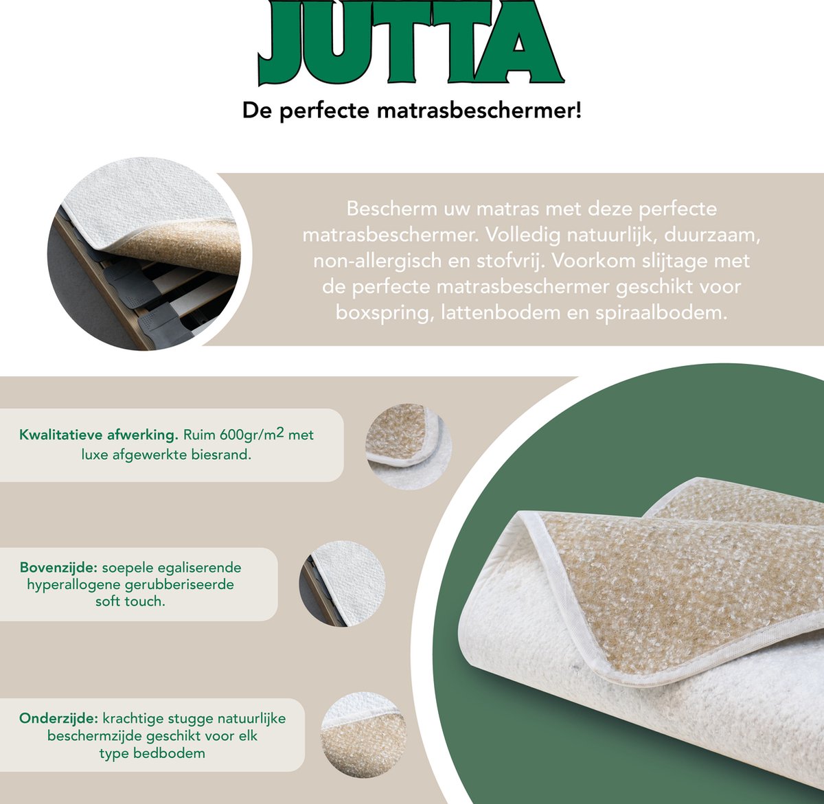 Jutta Jutta 60x120 Matrasbeschermer - afbeelding 2