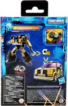 Achterkant van een speelgoedverpakking met de 'Star Raider Cannonball' in robot- en voertuigmodus. '40 Years Transformers' staat erop.