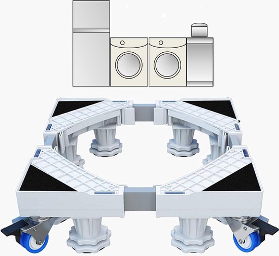 Foto: Universal support for washing machine and refrigerator adjustable and movable telescopic support for heavy appliances such as washing machines refrigerators and dryers 