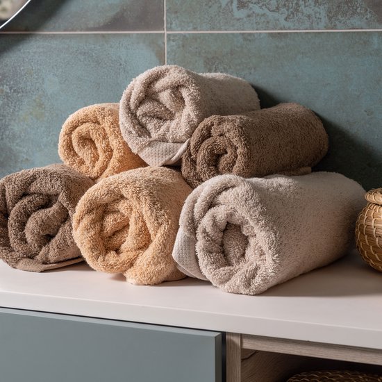 Misstowels.nl - Serviette - Serviette de qualité hôtelière - Marron châtain - 50x100 - 8+4 Bundle