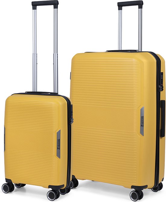 Travelz Swinger reiskoffer - Handbagage 55cm + groot 78cm - TSA