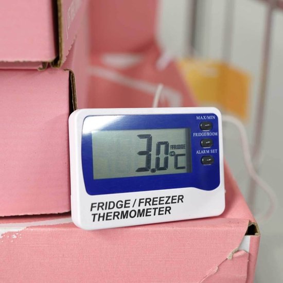 ETI - Koelkast/Diepvries Thermometer met Alarm - Max/Min Geheugen ...