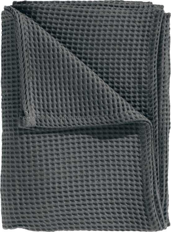 Foto: Heckettlane bed sprei wafel bedsprei 1 persoons wafeldeken 180x260 grijs