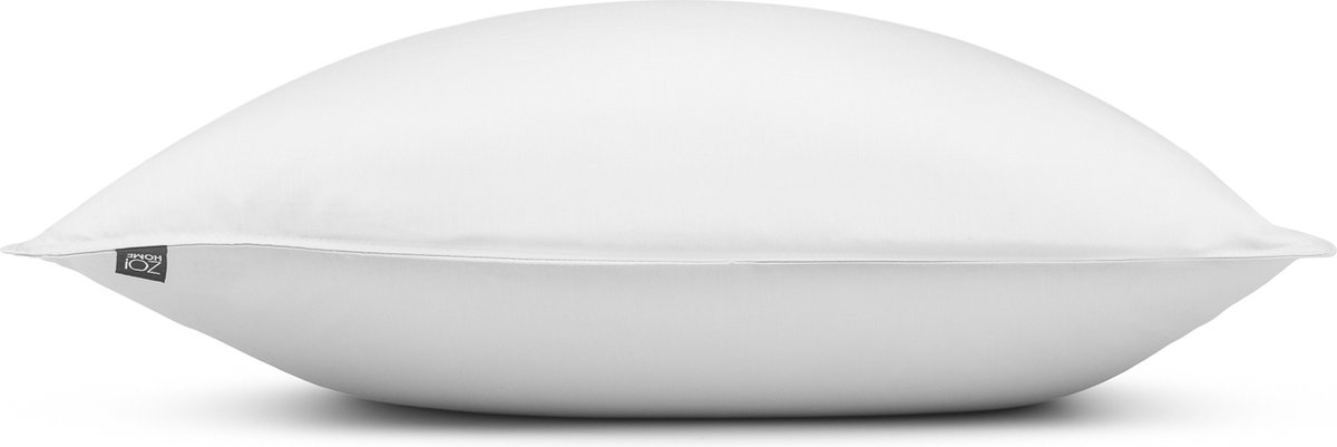 Zohome Kussensloop Satinado - Kussenhoes van 80x80 cm - Set van 2 stuks - 100% Katoen-Satijn - Wit