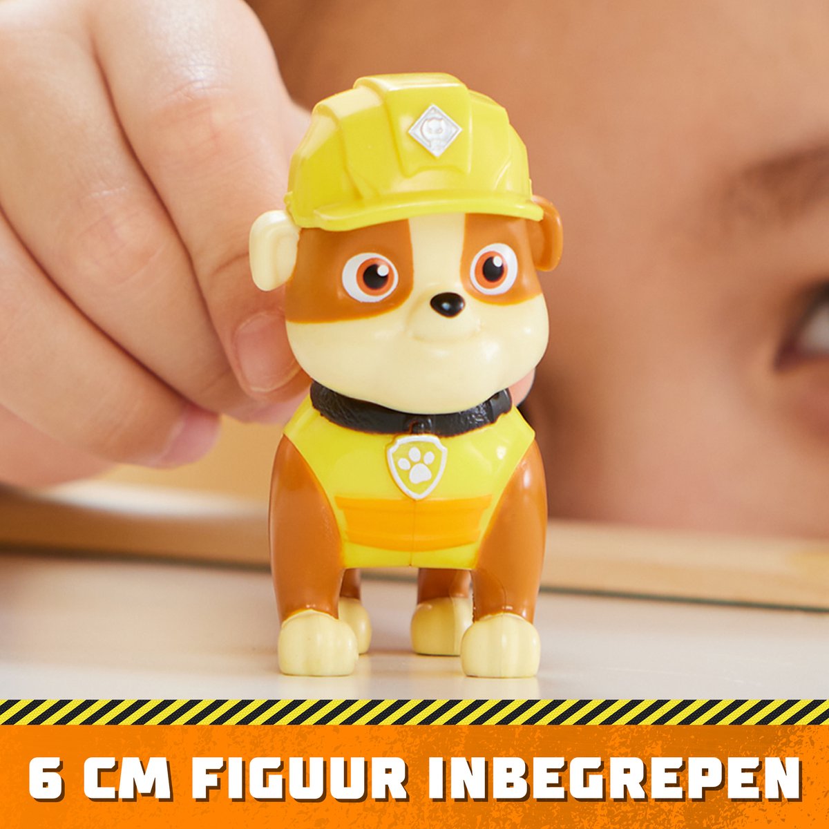 Rubble & Crew - Rubble’s Bulldozer met speelfiguur en beweegbare onderdelen - PAW Patrol speelgoed — afbeelding 4