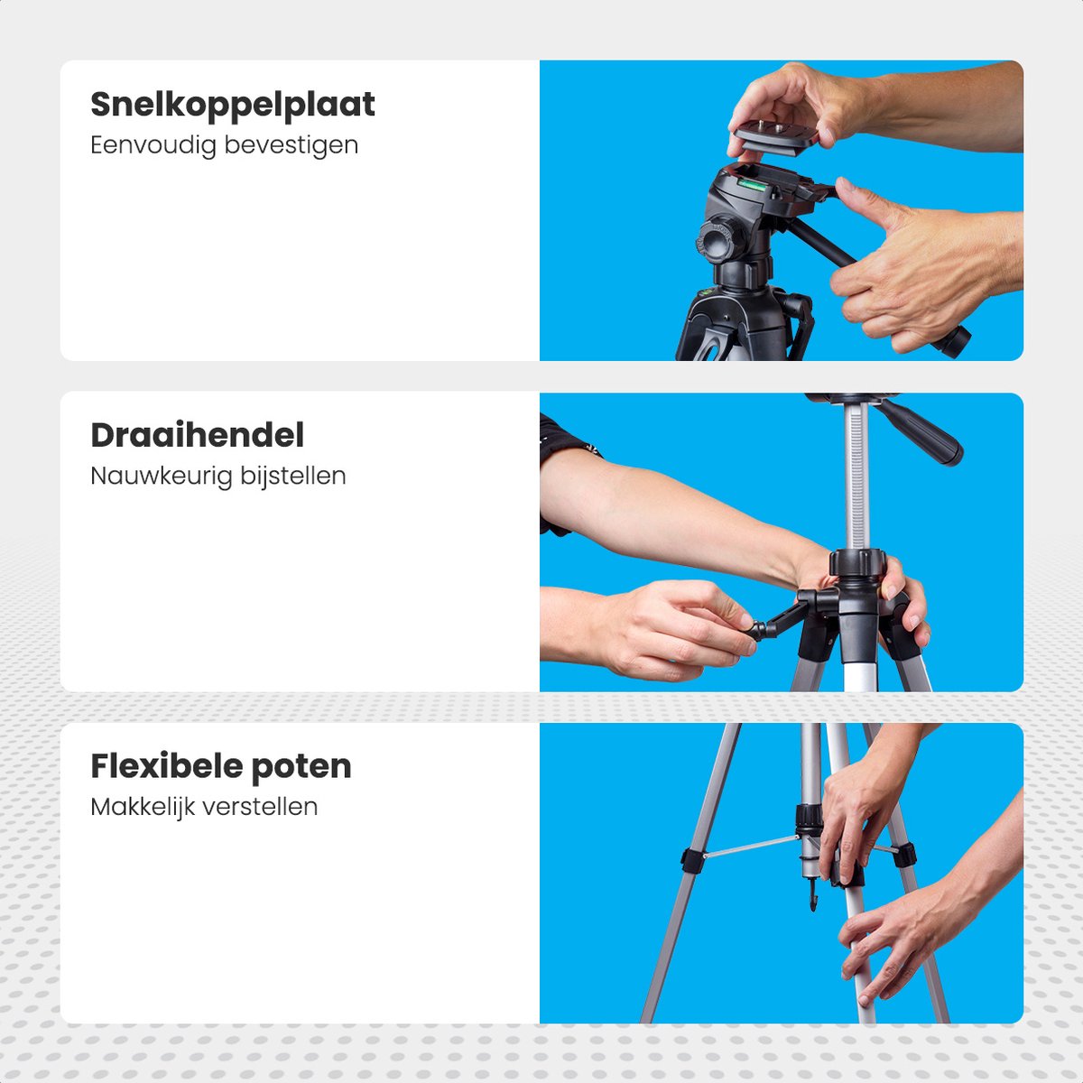 Auronic Tripod - Universeel Camera Statief thumbnail 5