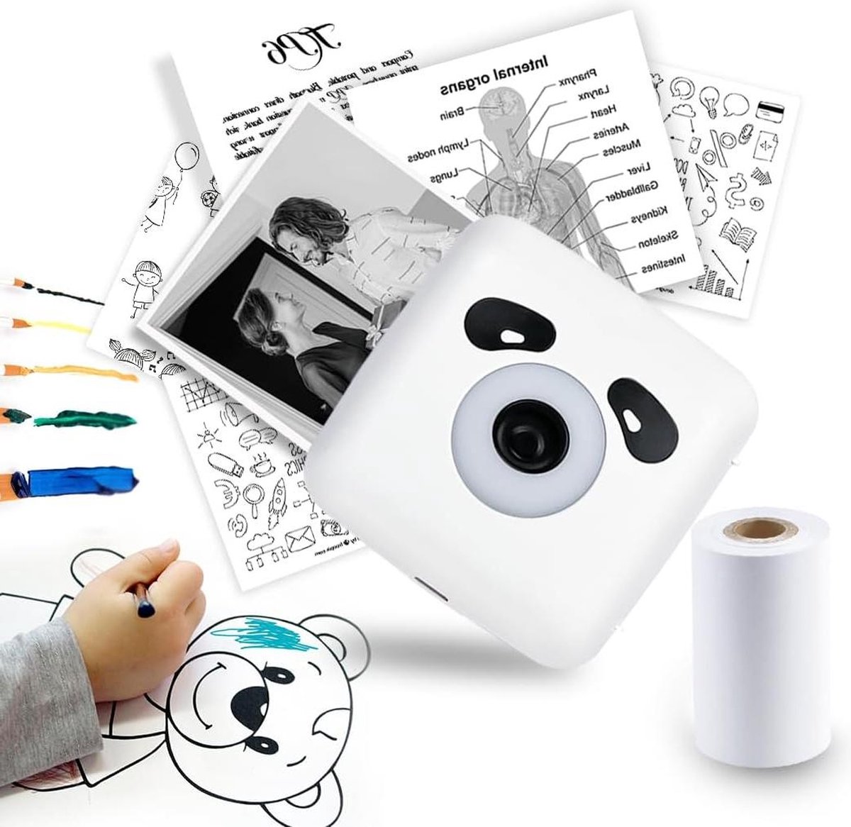 Thermal Printer - Portable Mini Photo Printer with Bluetooth Connectivity for Photography and Note-taking