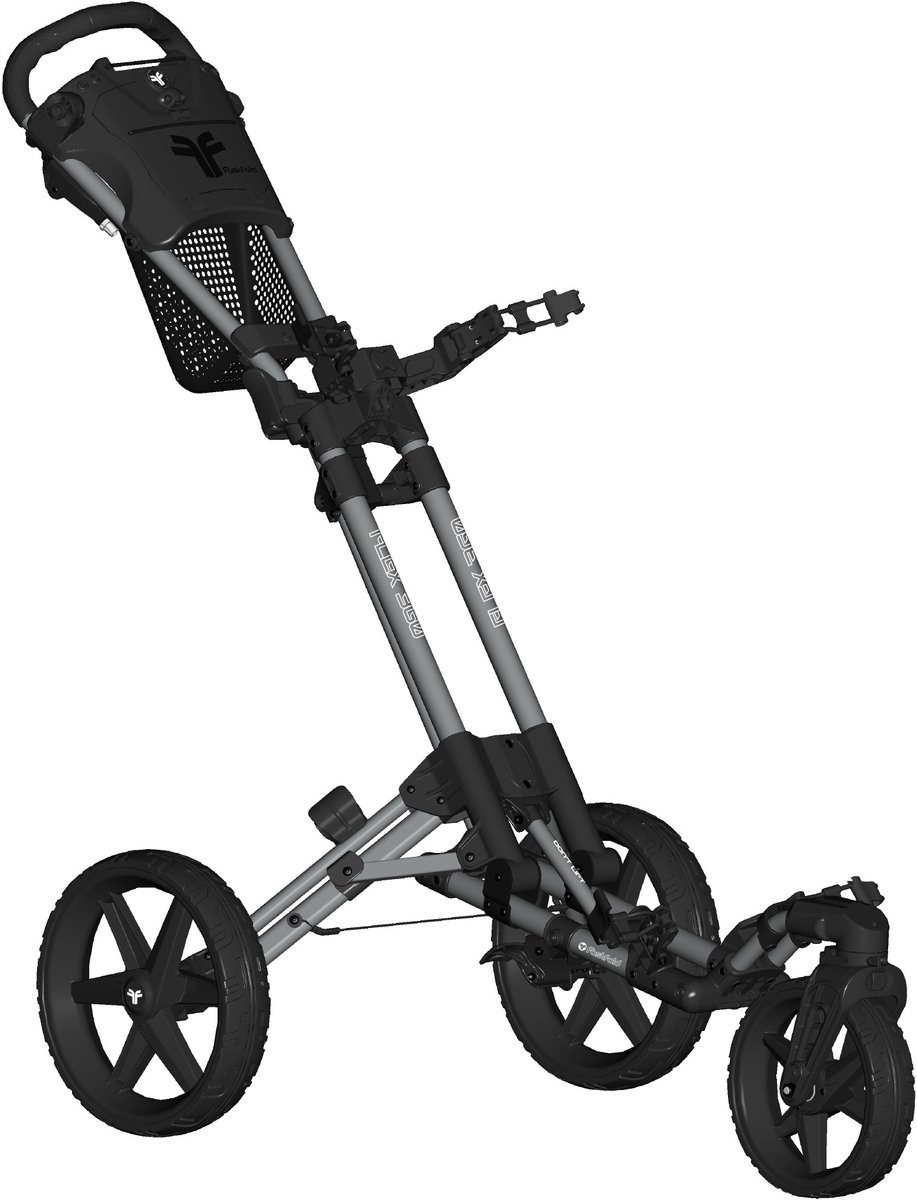 Fastfold Flex 360 golftrolley grijs/zwart
