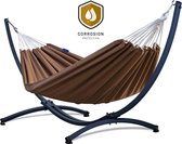 Hangmat met Standaard 2-Persoons PREMIUM– Stevig – Weerbestendig – Hangmatset – 5 Jaar Garantie – Draagkracht 220 kg – Grande Roma
