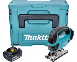 Makita DJV 180 F1XJ accu-decoupeerzaag 18 V 135 mm + 1x accu 3,0 Ah + Makpac - zonder oplader