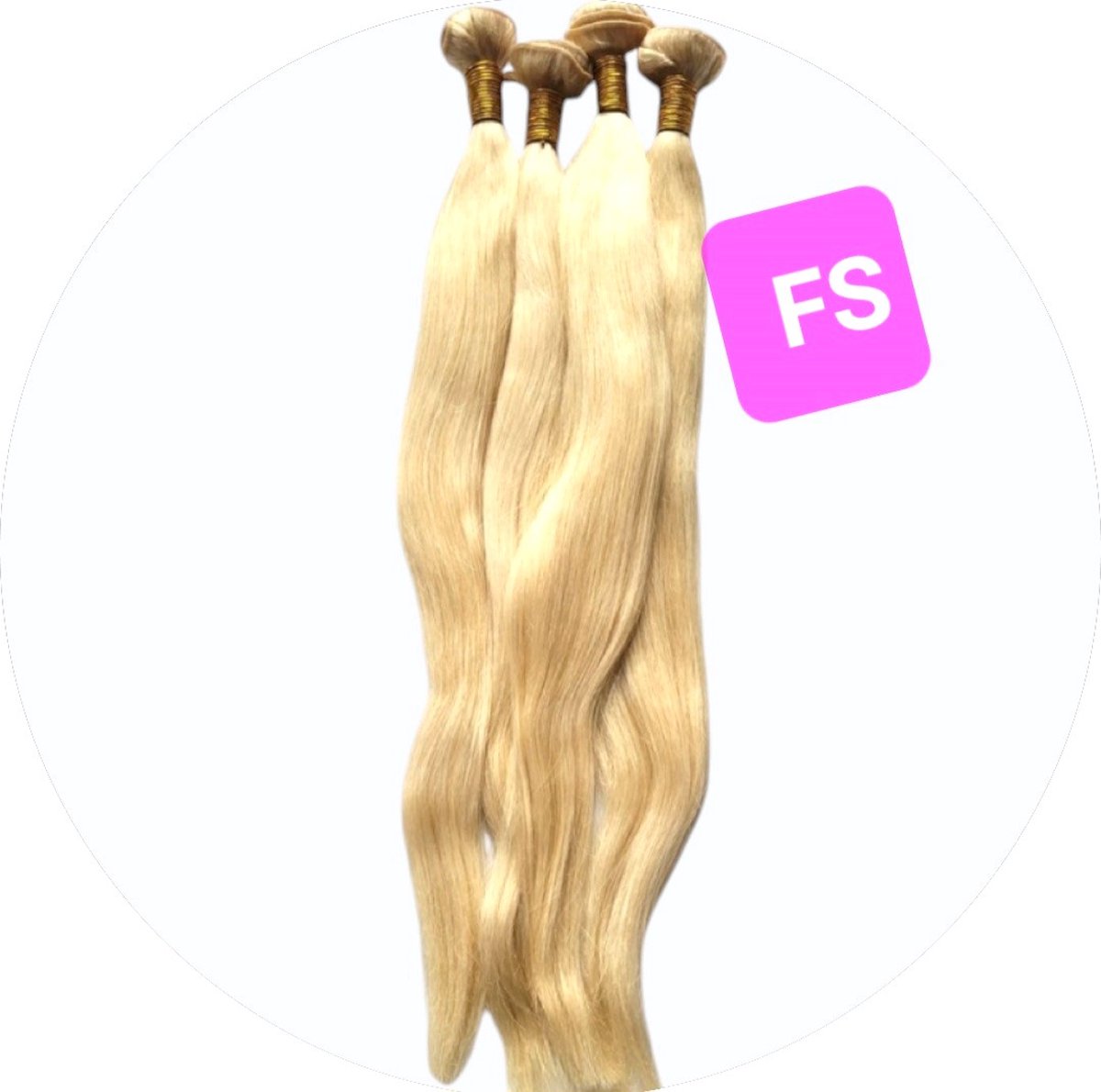 frazimashop - Braziliaanse Remy weave - 24 inch 60cm blond Straight weave -100% human hair extensions bundels -1 stuk bundel.