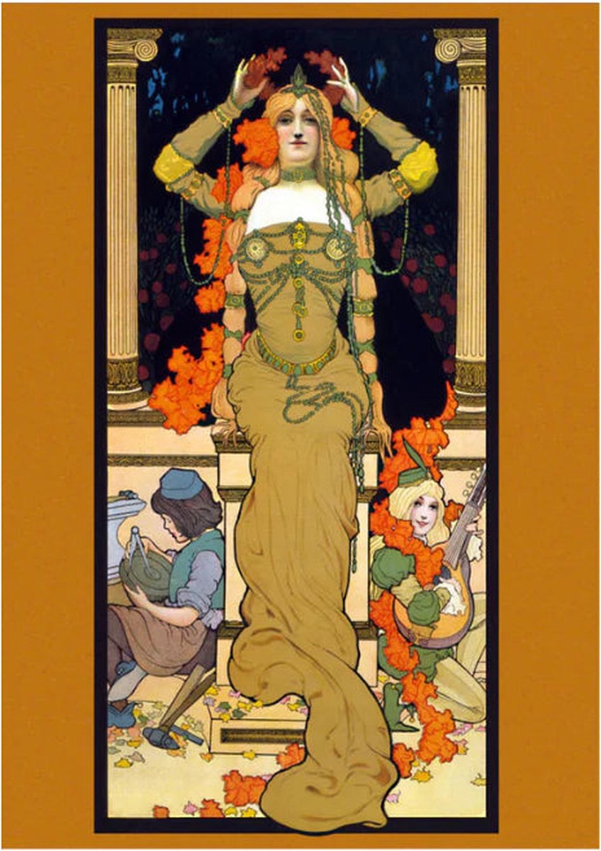 *SALE - Mustard Nouveau- Mint by Michelle decoupage papier A1