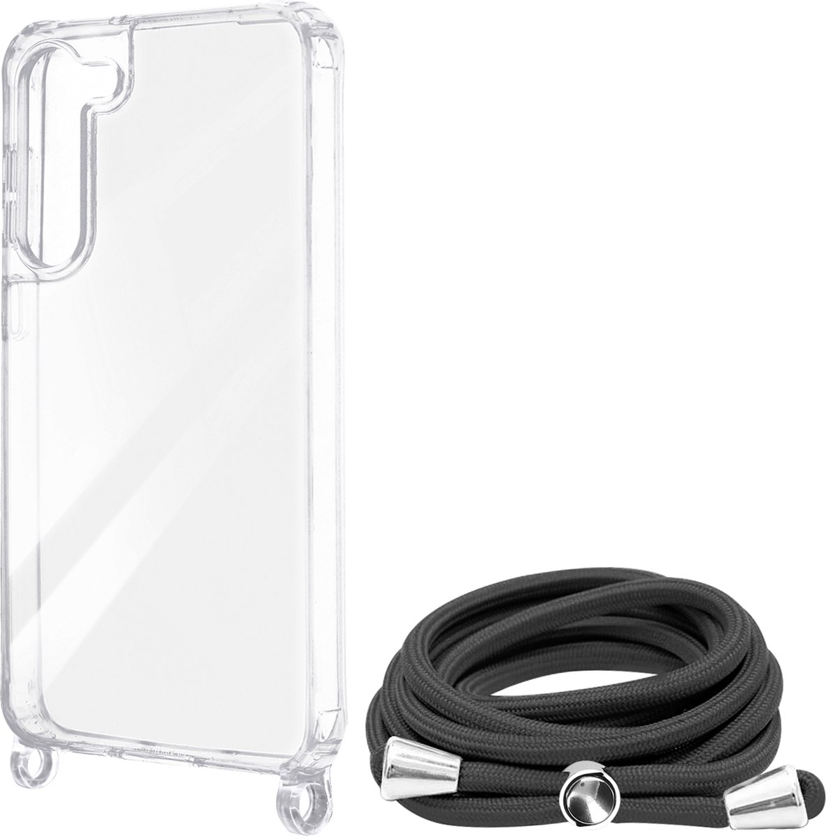 Avizar Koordhoesje Geschikt voor Samsung Galaxy S23 Stijf, Corda-serie, Transparant