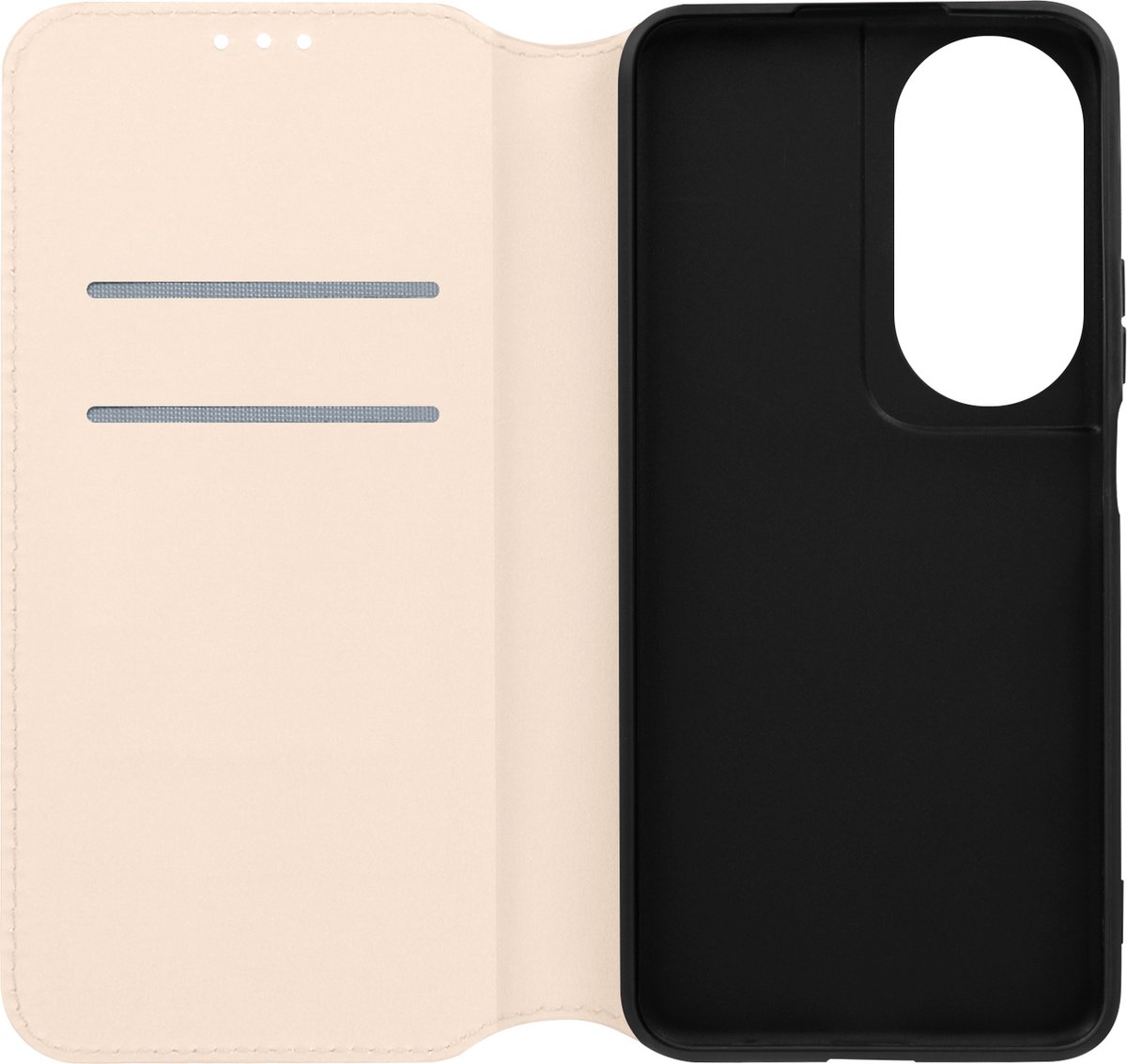 Avizar Foliohoes Geschikt voor Honor 90 Smart Multifunctionele klepbeveiliging, Goud