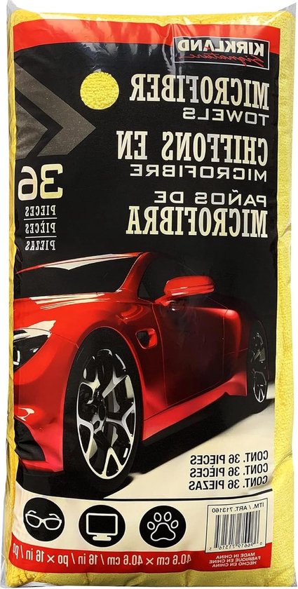 Kirkland Signature Ultra Plush Microfiber Towels 36 Pack, Yellow - Foto 6