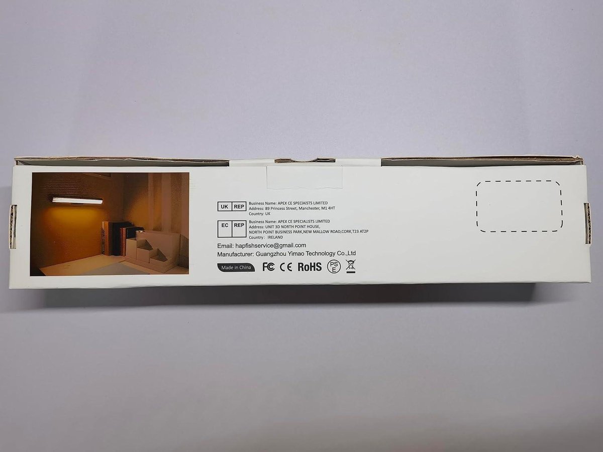Hapfish Tira De Luces De Pared Que Funcionan Con Pilas, Barra De Luz Led Magnetica Recargable Con Control Remoto Lampara De Escritorio Regulable
