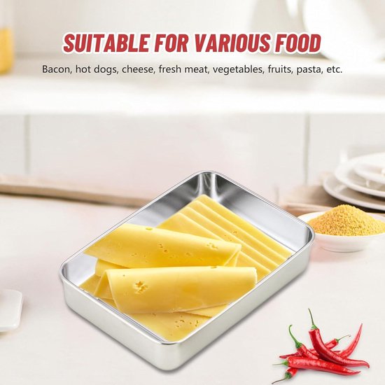Fridge Organizer Stackable Food Boxes with Lid for Fresh Cold Cuts ...