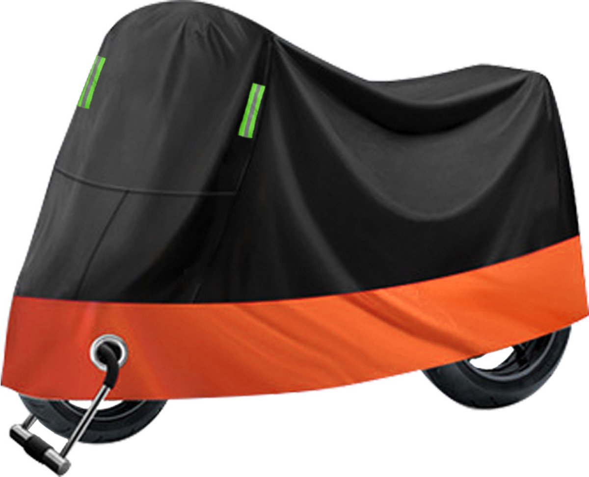 Motorhoes & Scooterhoes - 295*110*140 cm - met Windscherm - Scooter Hoes - Waterdicht Buiten - Universeel voor alle Scooters / Motors - Waterdicht Oxford - Geschikt voor Binnen en Buiten - Waterafstotend