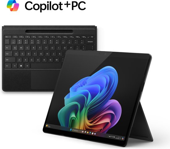 Microsoft Surface Pro 11 - OLED Copilot+ Laptop + Toetsenbord - 13 inch Touchscreen - Snapdragon X Elite/16GB RAM/512GB SSD - QWERTY - Zwart