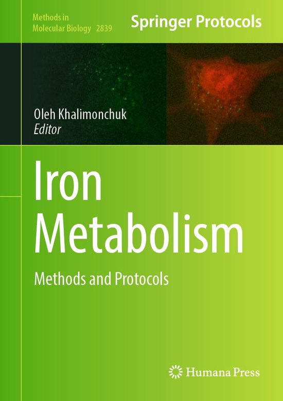 Springer Protocols - Iron Metabolism - cover