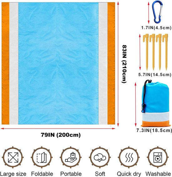 Alpteq® Picknickdeken 150 x 200 cm – Waterdicht, ultralicht & compact | Outdoor deken in groen voor picknick, camping, strand & wandelen | Model BergWiese