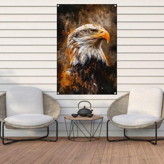 Affiche aigle - Posters Animaux - Poster jardin Couleur - Décoration extérieur - Tableau Jardin - Décoration Jardin pour extérieur poster jardin 40x60 cm
