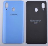 Voor Samsung Galaxy A40  batterijcover - achterkant - blauw