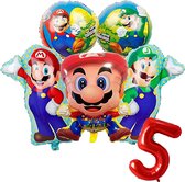 Super Mario ballon set - 60x44cm - Folie Ballon - Super Mario - Luigi - Game - Gaming - Playstation - Xbox- Themafeest - 5 jaar - Verjaardag - Ballonnen - Versiering - Helium ballon