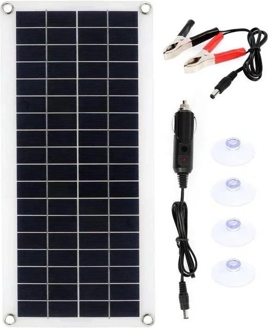 Flexibel Zonnepaneel - 10-15 Watt - 12V - Met 60a Controller - Draagbaar zonnepaneel - 43 x 20 cm Zonnepaneel van Flex — afbeelding 3