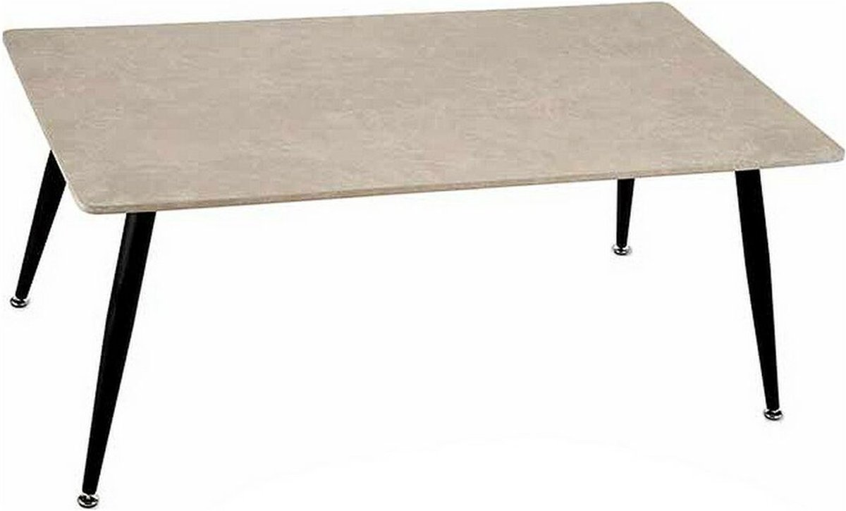 Gift deco Hoofdtafel Zwart Wit Steen Metaal Melamine DM (60 x 45 x 110 cm)