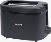 Philips broodrooster 1000 serie - 650 watt - Met 6 standen - tijdloos en stijlvol ontwerp - Zwart in kleur