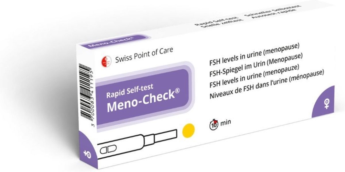 Goedkoopste Meno-Check (FSH) menopauze zelftest 2 stuks | vroegtijdige menopauze detectie | snel inzicht in hormonale veranderingen | snelle zelfdiagnostische test - resultaten beschikbaar binnen enkele minuten