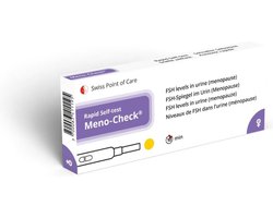 Meno-Check (FSH) menopauze zelftest 2 stuks | vroegtijdige menopauze detectie | snel inzicht in hormonale veranderingen | snelle zelfdiagnostische test - resultaten beschikbaar binnen enkele minuten