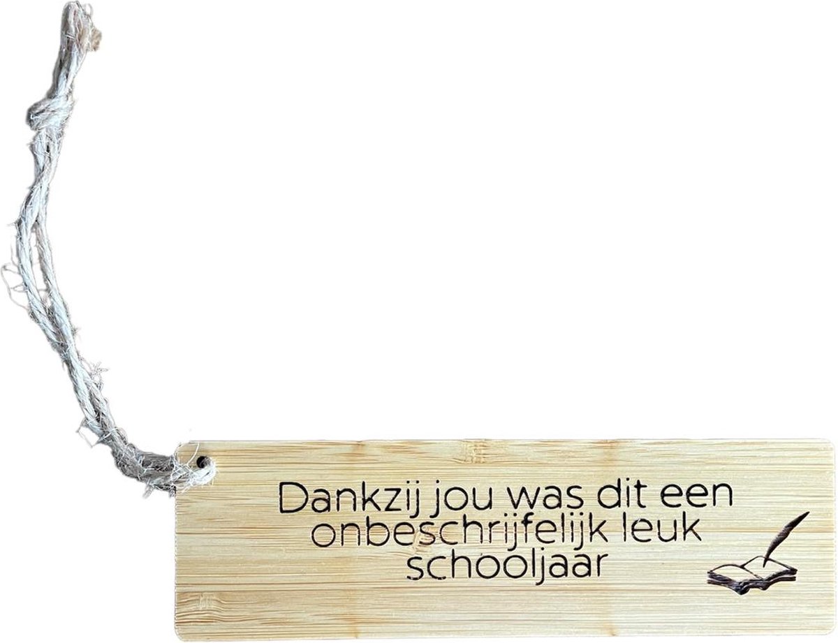 Juf cadeau - Meester cadeau - Boekenlegger - Geschenk meester cadeautjes - bedankt voor het leuke schooljaar -Geschenk juf cadeautjes - Bedankje - bedankt voor het leuke schooljaar - Bedankt juf cadeau