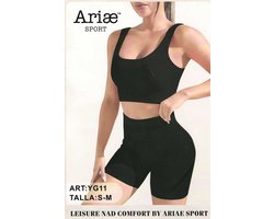 sportwear - dames/meisjes - Ondergoed sets -sportondergoed - sport bh - boxer met lange pijpen - maat L/XL - Grijs