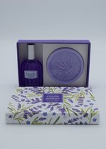 Geschenkdoos ronde zeep en eau de toilette lavendel Esprit Provence