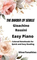 The Barber of Seville Easy Piano Sheet Music with Colored Notation