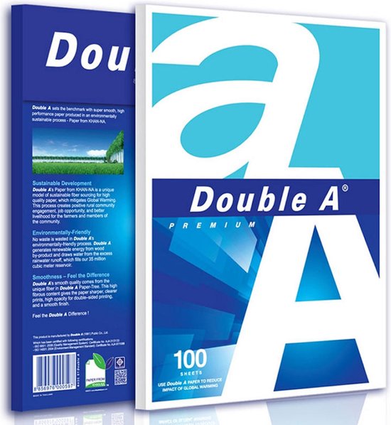 Double A Premium printpapier A4, 100 vellen
