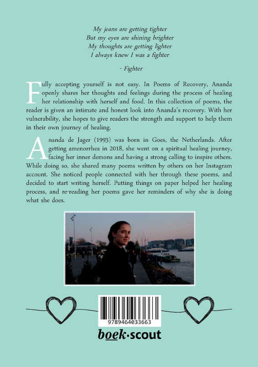 Poems of recovery - back cover