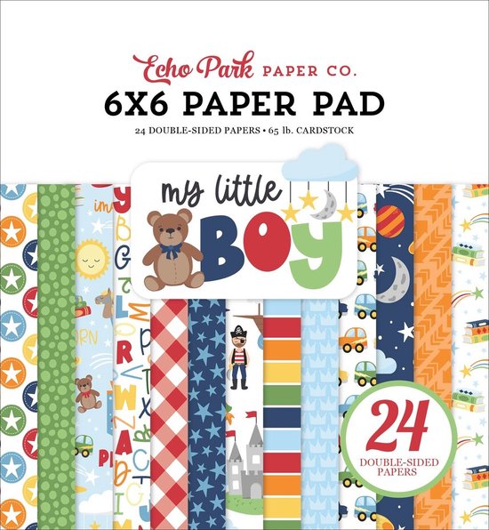 Echo Park - Bloc de papier My Little Boy 6x6 pouces (MLB357023)